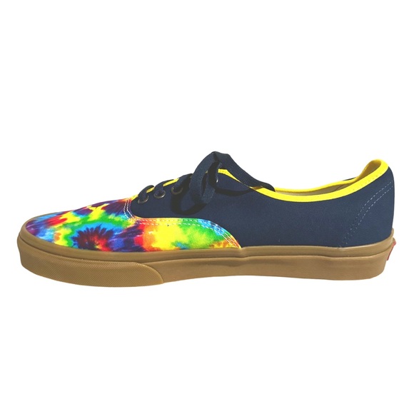 VANS • Authentic Custom Tie Dye Sneakers Hippie Festival Bohemian Vibrant Shoes - Picture 5 of 8